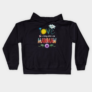 mawmaw i love being called mawmaw Kids Hoodie